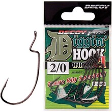 Набор крючков DECOY Worm21 Digging Hook 2/0 7 шт (4989540814420)