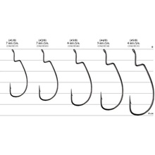 Набір гачків DECOY Worm21 Digging Hook 5/0 4 шт (4989540814451)