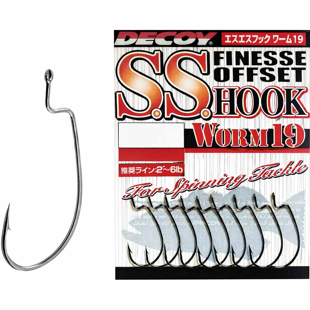 Набір гачків DECOY Worm19 S.S. Hook 10 10 шт (4989540822715)