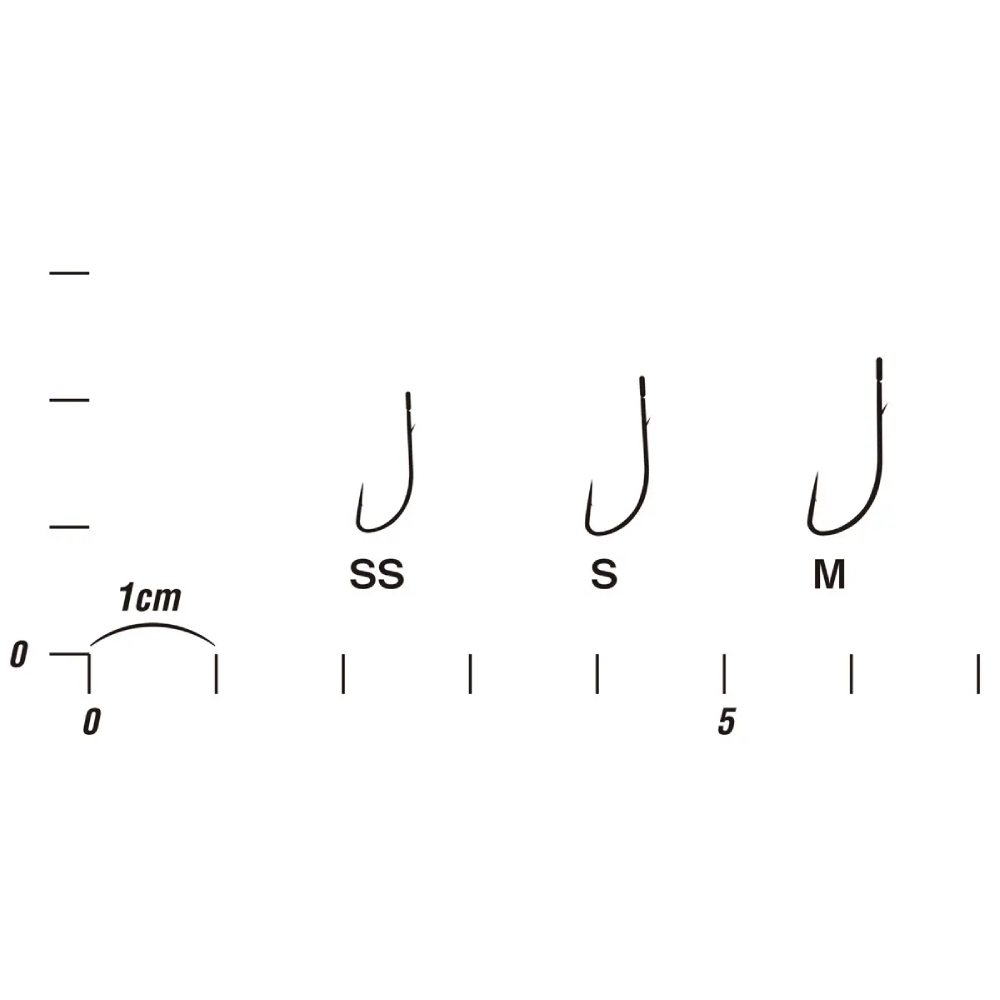 Набір гачків DECOY SG-3 S 12 шт (4989540820629) Головка вушко