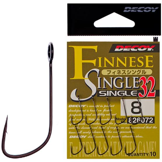 Набір гачків DECOY Single32 08 10 шт (4989540826072)