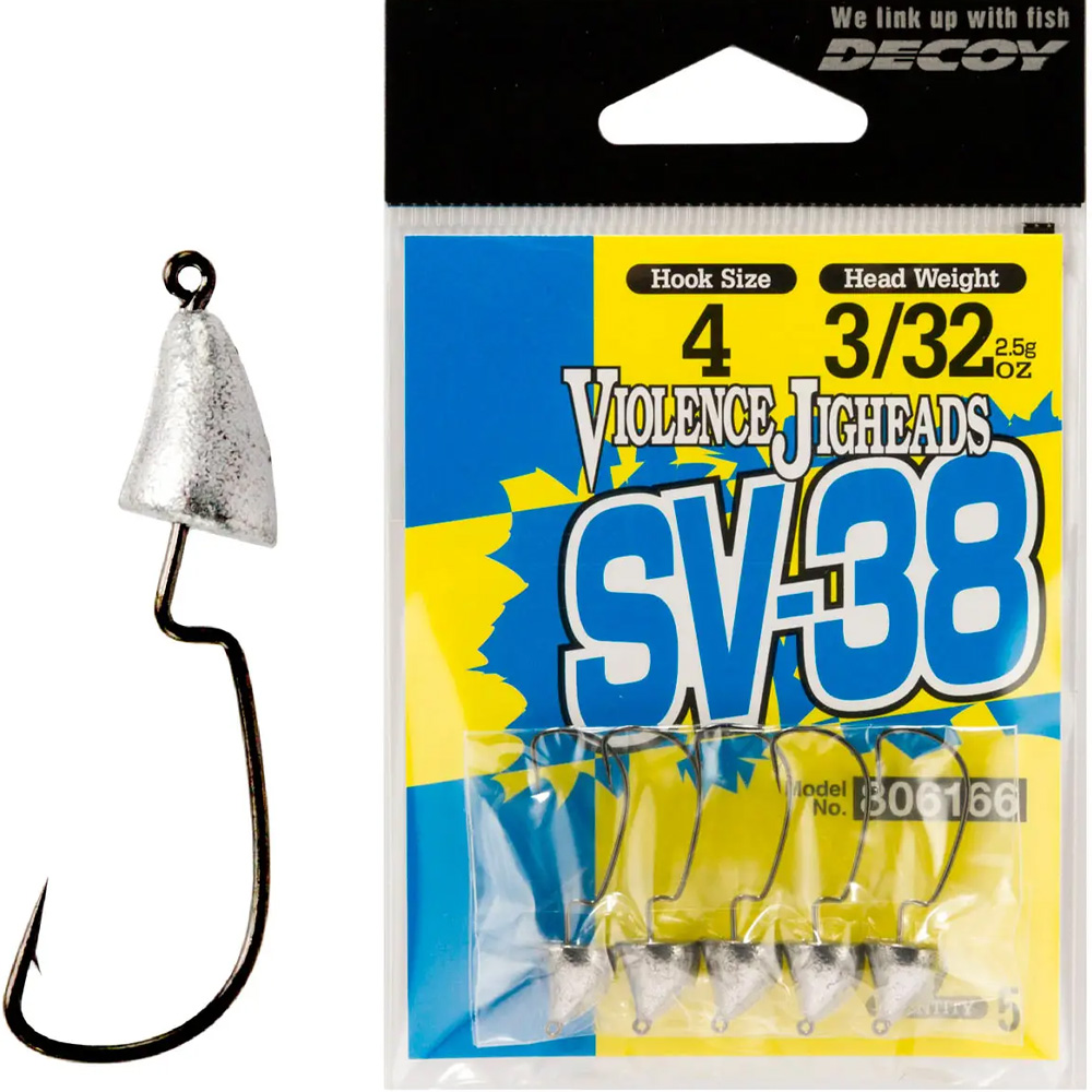 Джиг головка DECOY Violence Jighead SV-38 03, 1.8g 5 шт (4989540806203)
