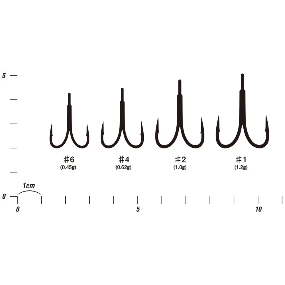 Набір гачків DECOY Double W-F35 #04 6 шт (4989540408025) Вид подвійні
