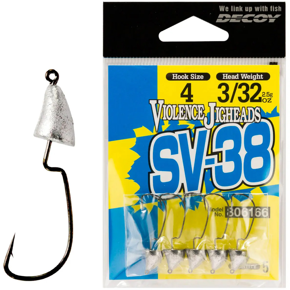 Джиг головка DECOY Violence Jighead SV-38 03, 2.5g 5 шт (4989540806227)