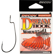 Набор крючков DECOY Worm15 Dream Hook 01 9 шт (4989540807316)
