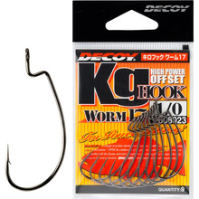 Набор крючков DECOY Worm17 Kg Hook 06 9 шт (4989540808078)
