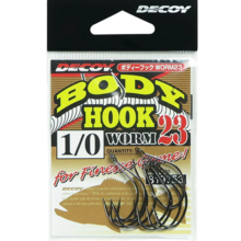 Гачок DECOY Worm23 Body Hook #1/0 9 шт (4989540819753)