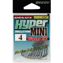 Гачок DECOY Worm27 Hyper Mini #04 9 шт (4989540826409)