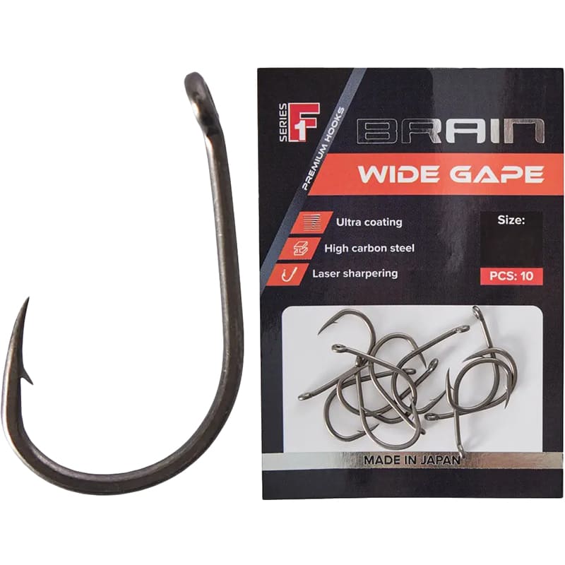 Набір гачків BRAIN Wide Gape #1 8 шт (1858.80.09)
