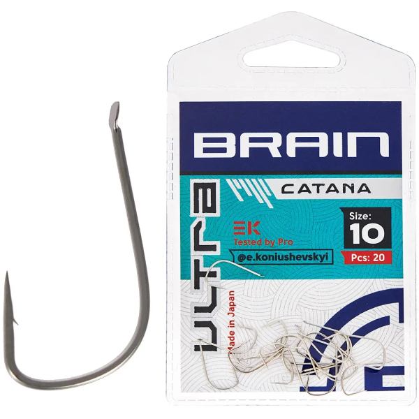 Набір гачків BRAIN Ultra Catana #10 20 шт (1858.52.38)