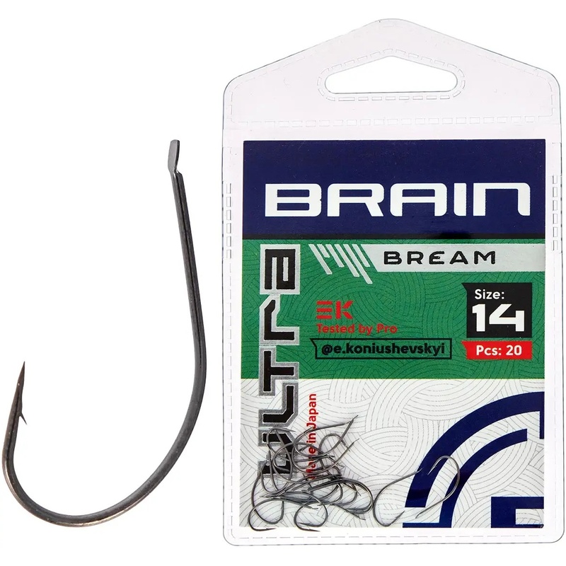 Набір гачків BRAIN Ultra Bream #14 20 шт (1858.52.57)