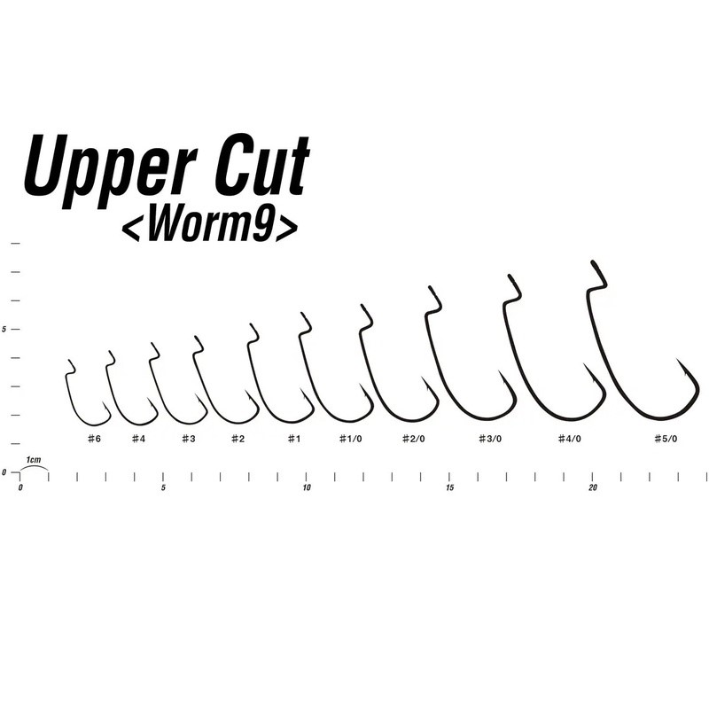 Набір гачків DECOY Worm9 Upper Cut 5/0 5 шт (4989540802083) Матеріал сталевий дріт
