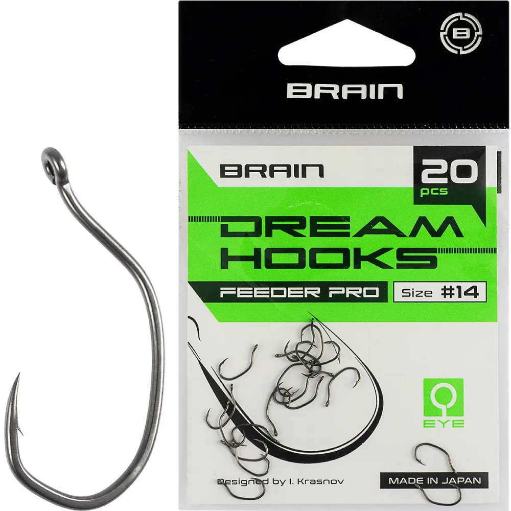 Набір гачків BRAIN Dream Hooks Feeder Pro №14 20 шт (1858.55.63)