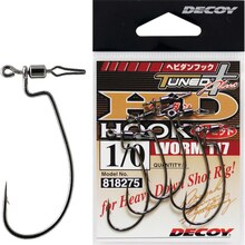 Набір гачків DECOY Worm117 HD Hook Offset 1/0 5 шт (4989540818275)