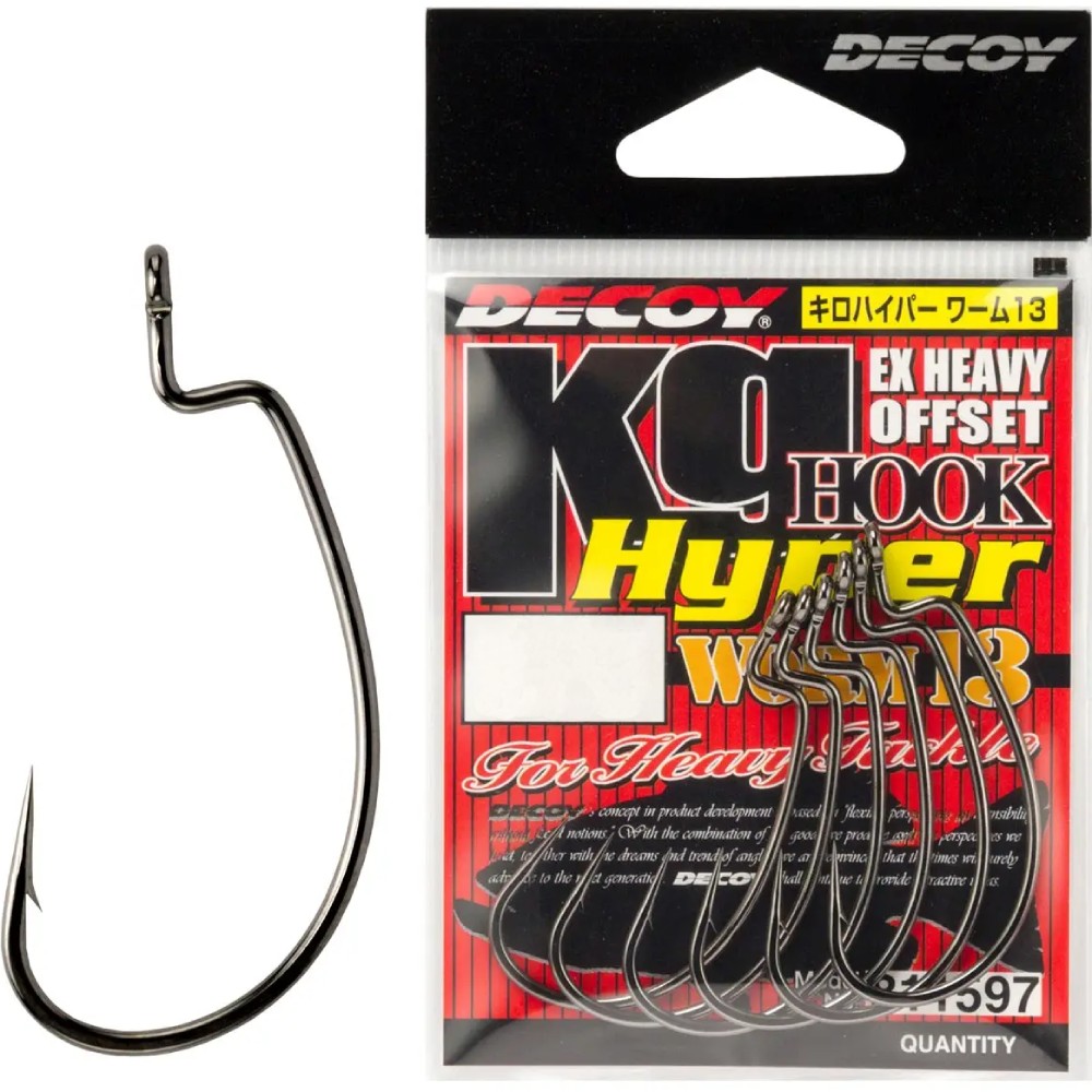 Набор крючков DECOY Worm13 Kg Hyper 3/0 5 шт (4989540811603)