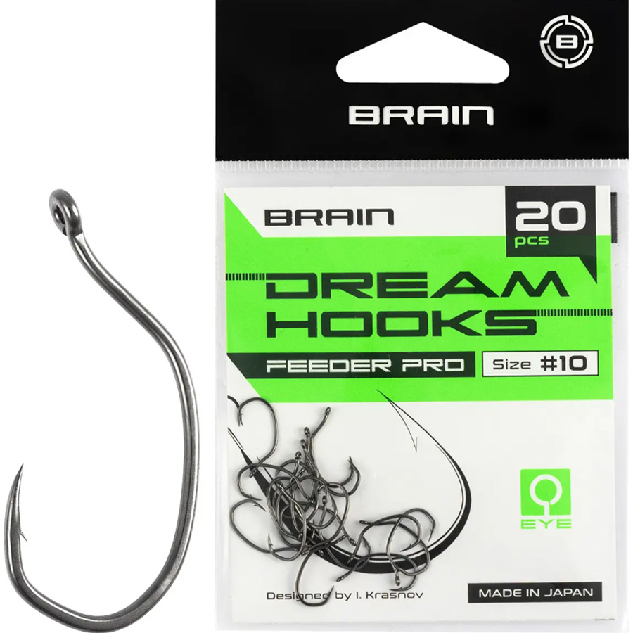 Гачок BRAIN Dream Hooks Feeder Pro #10 20 шт (1858.55.65)