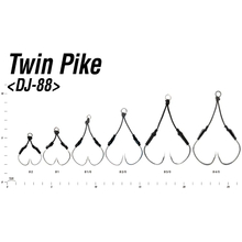 Набор крючков Decoy DJ-88 Twin Pike 01 3 шт (4989540816103)