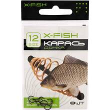 Набір гачків X-FISH Карась донка #12 8 шт (D12300#12)