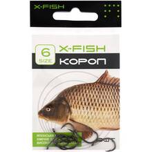 Набір гачків X-FISH Короп #6 8 шт (D12600#6)