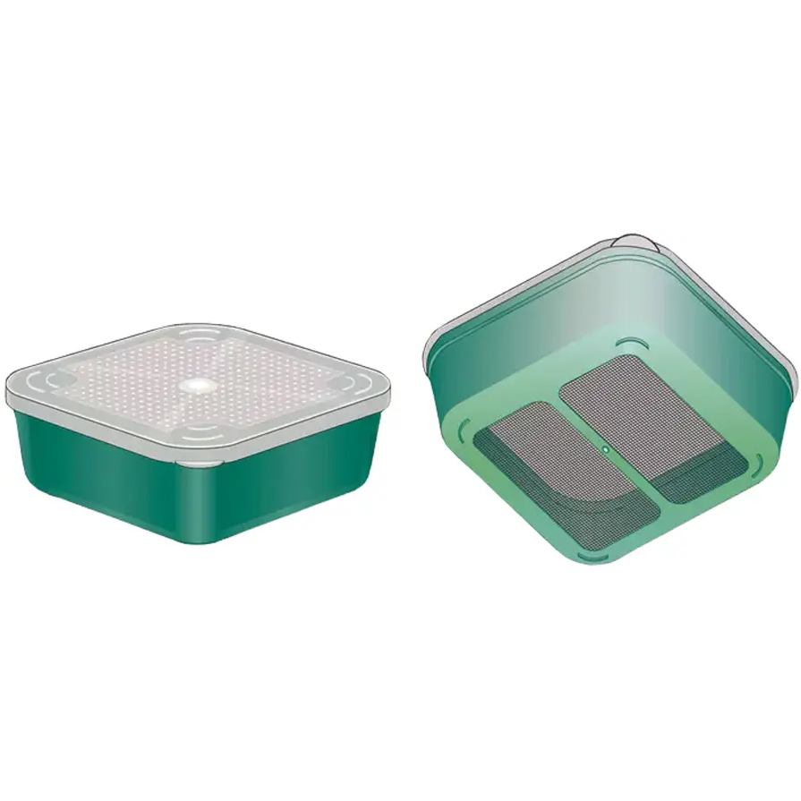 Місткість STONFO 55R Mesh Square Bait Box 1.2 л Green (55.R.1,2) Тип ємності для підгодовування й наживки  