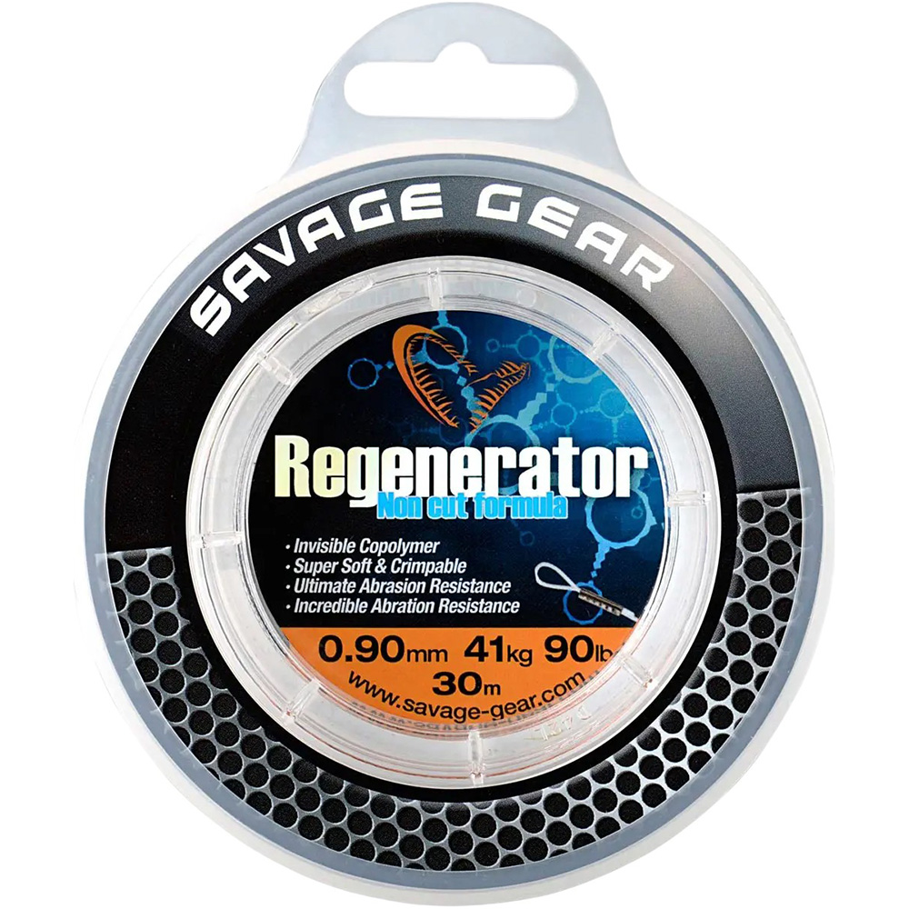 Поводковий матеріал SAVAGE GEAR Regenerator Mono 30м 0.6мм 43.5lb/20кг Clear (54840)