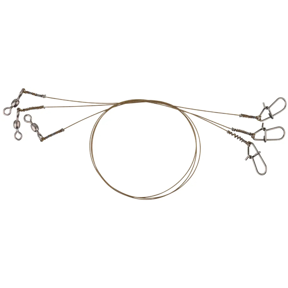 Повідець SAVAGE GEAR Raw49 Trace 20cm 0.27mm 7kg Swivel/Needle Snap 3 шт (54866)