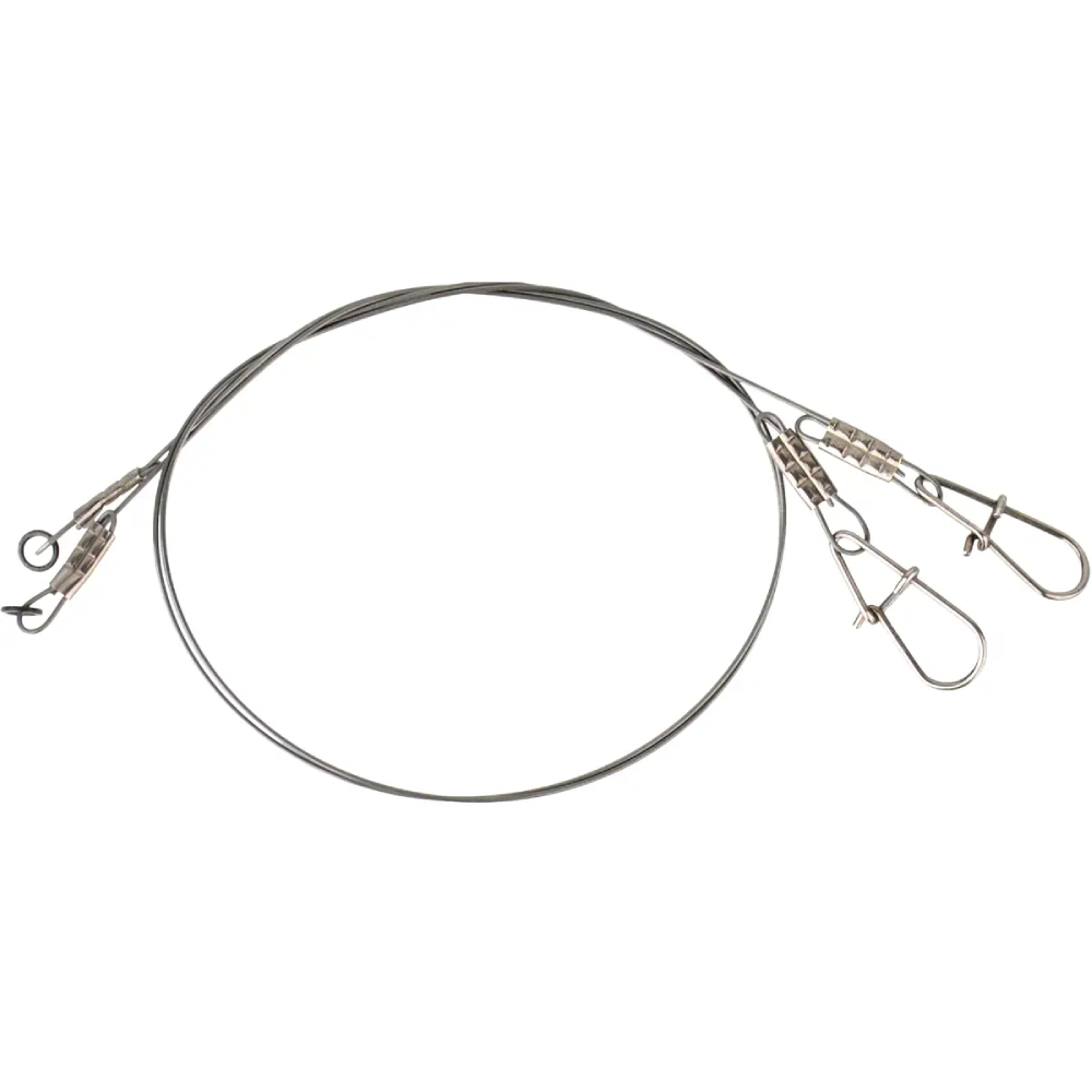 Поводок SAVAGE GEAR Titanium Jerkbait Trace 30cm 0.6mm 25kg Needle Snap 2 шт (54875)