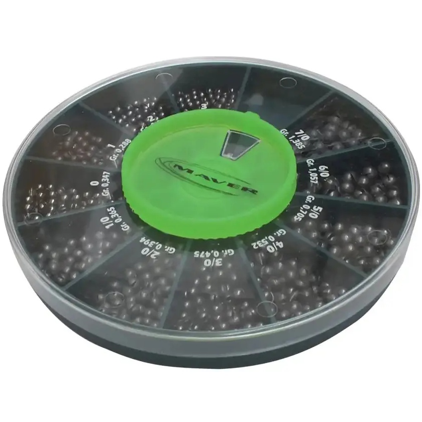 Набір грузил Maver Scatola Pallini Supercalibrati 250 г №3-7/0 (00087001)