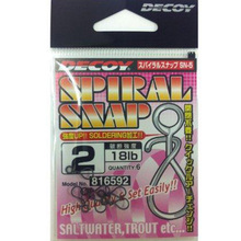 Застібка DECOY SN-5 Spiral Snap #02 18lb 6 шт (4989540816592)