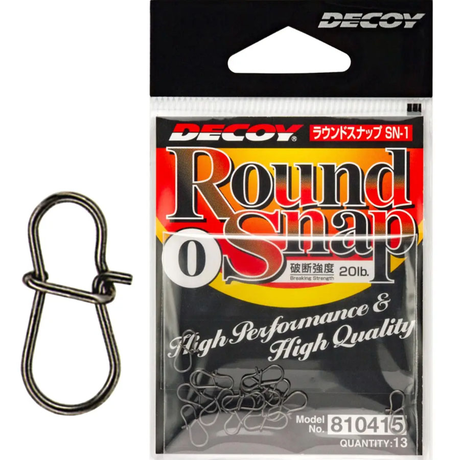 Застежка DECOY Застібка SN-1 Round Snap #0 20lb 13 шт (4989540810415)