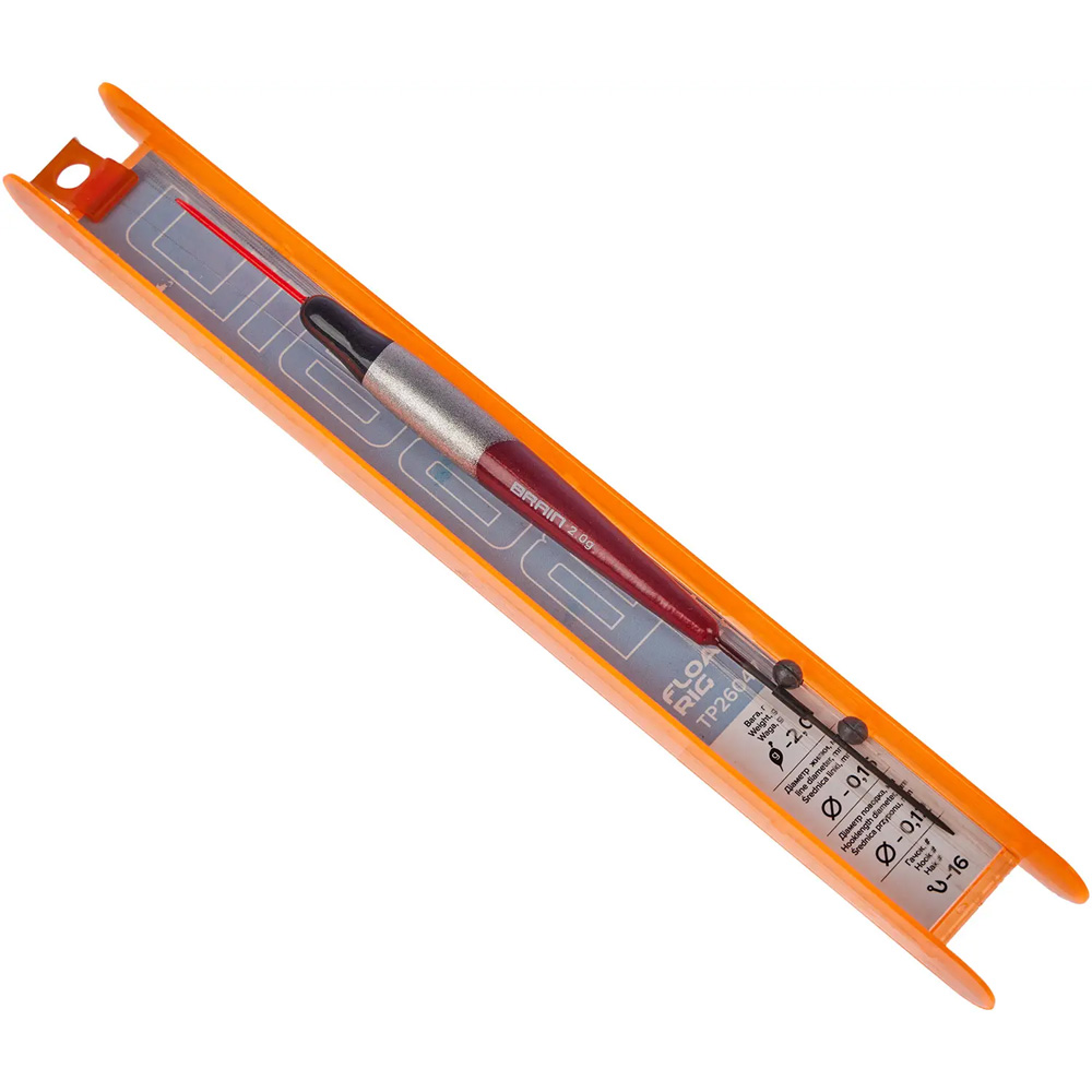 Оснастка поплавочная BRAIN TP26047 2.0g 0,16mm 0,12mm №16 (1858.61.43)