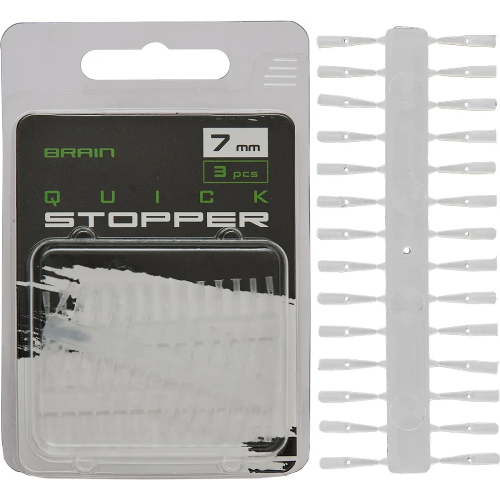 Набор стопоров для бойлов BRAIN Quick Stopper SGXA-9012-7 7 мм 3 пластины (1858.25.23)
