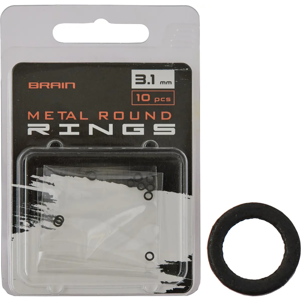 Набор заводных колец Brain Metal Round Rings SGQS-8017-2 3.1 мм 10 шт (1858.24.84)
