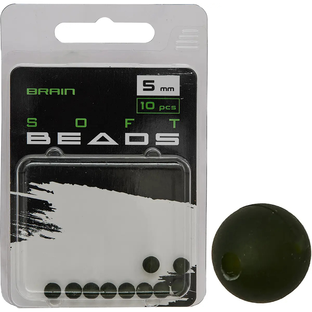 Намиста BRAIN Soft Beads 5 мм Green SGXA-CA01-5 (1858.25.35)