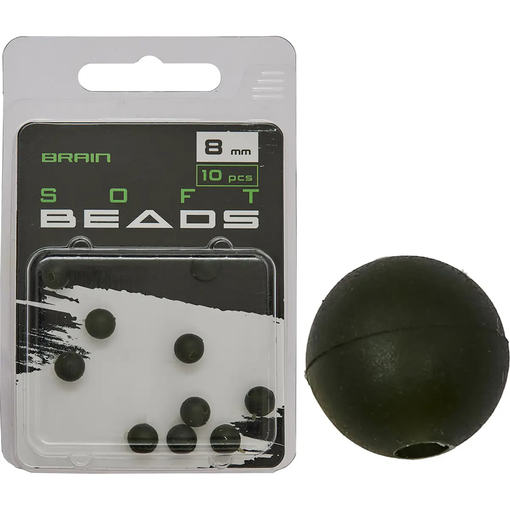 Бусы BRAIN Soft Beads 8 мм Green SGXA-CA01-8 (1858.25.36)