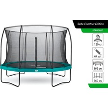 Батут SALTA Comfort Edition 366 см Green (5076G)