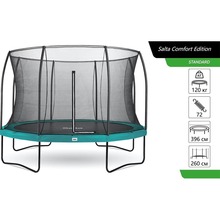 Батут SALTA Comfort Edition 396 см Green (5077G)