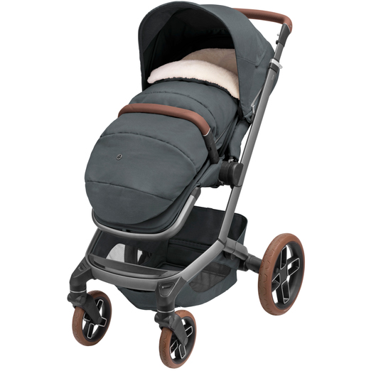 Зимовий конверт MAXI-COSI 2в1 Luxe Twillic Graphite (1809204110) Матеріал фліс