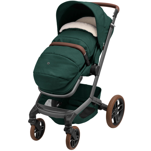 Зимовий конверт MAXI-COSI 2в1 Luxe Twillic Green (1809403110) Матеріал фліс