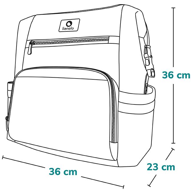 Фото Рюкзак LIONELO Cube Black Carbon (LO-CUBE BLACK)