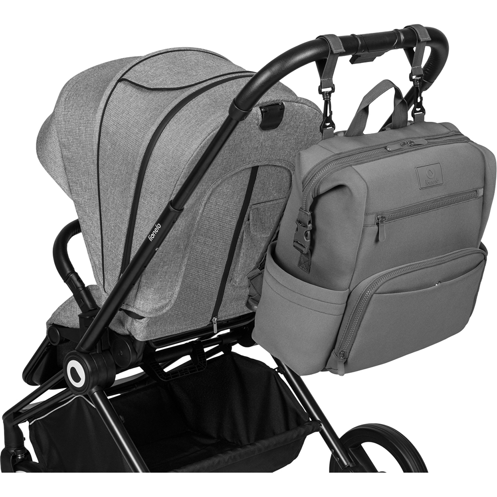 Органайзер Lionelo Cube Grey (LO-CUBE GREY) Особенности Карманы для термобутылок; Возможность крепления сумки к коляске