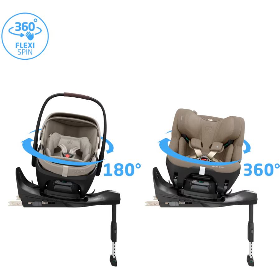 База MAXI-COSI FamilyFix Slide Pro Black (8065057110) Особенности база с технологией SlideTech - выдвигается из машины для легкой посадки; вращение 360° FlexiSpin; стандарт i-Size; визуальные индикаторы правильной установки; опорная стойка для устойчивости