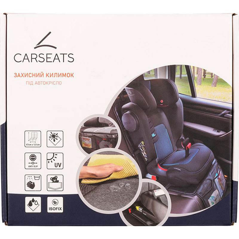 В Україні Захисний килимок CARSEATS під автокрісло Black (29358)