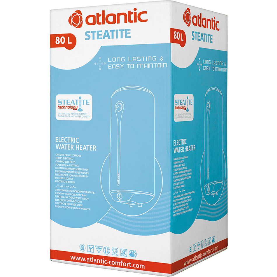 Зображення Бойлер ATLANTIC Steatite EGO VM 80 D400-1-BC 1200W