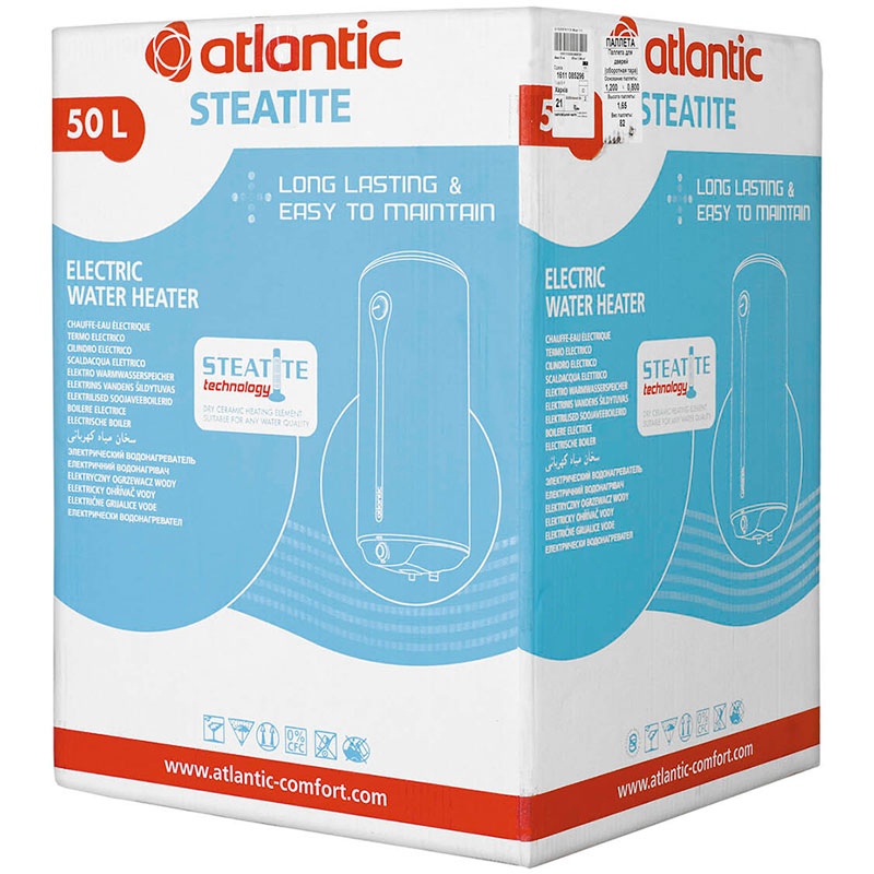 Изображение Бойлер ATLANTIC Steatite EGO VM 50 D400-1-BC 1200W