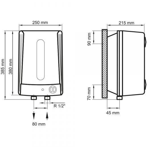 Бойлер ARTI WH Compact SA 5L/1 Об'єм баку 5 л