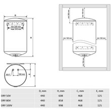 Бойлер TESY DRY 80V