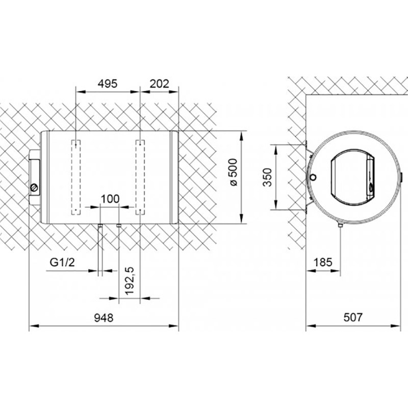 Бойлер GORENJE GBH100V9 Тип ТЭНа сухой