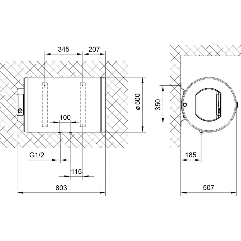 Бойлер GORENJE GBH 80V9 (GBH 80) Об'єм баку 80 л