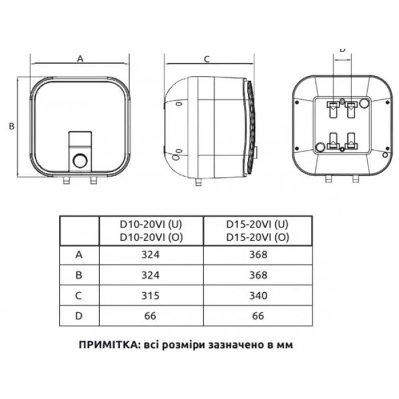 Фото Бойлер MIDEA D10-20VI(O)